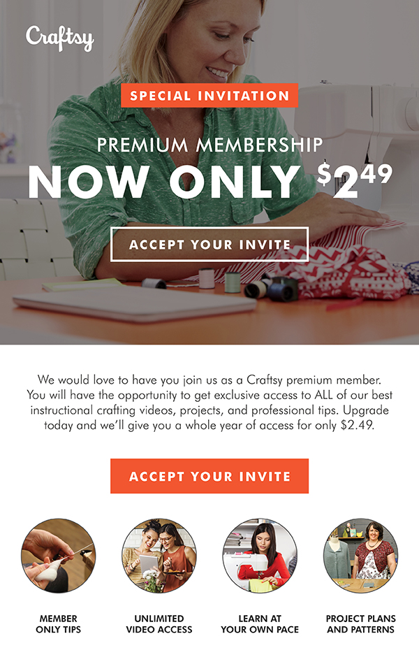 Craftsy Premium Membership