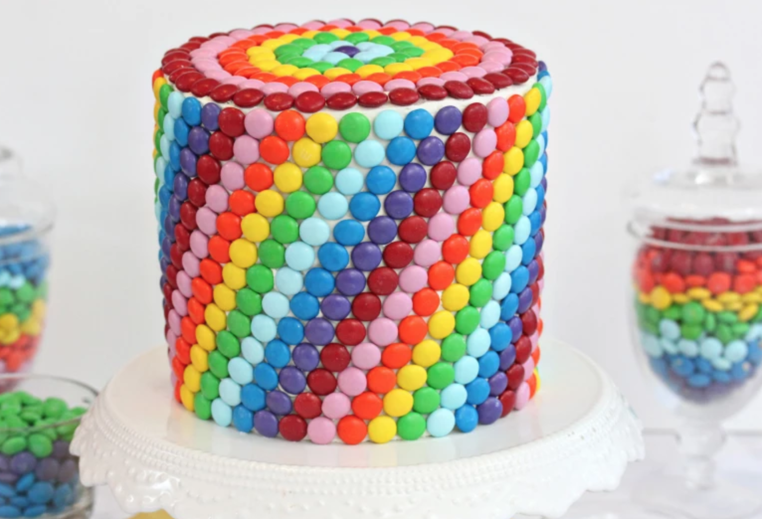 rainbow candy cake