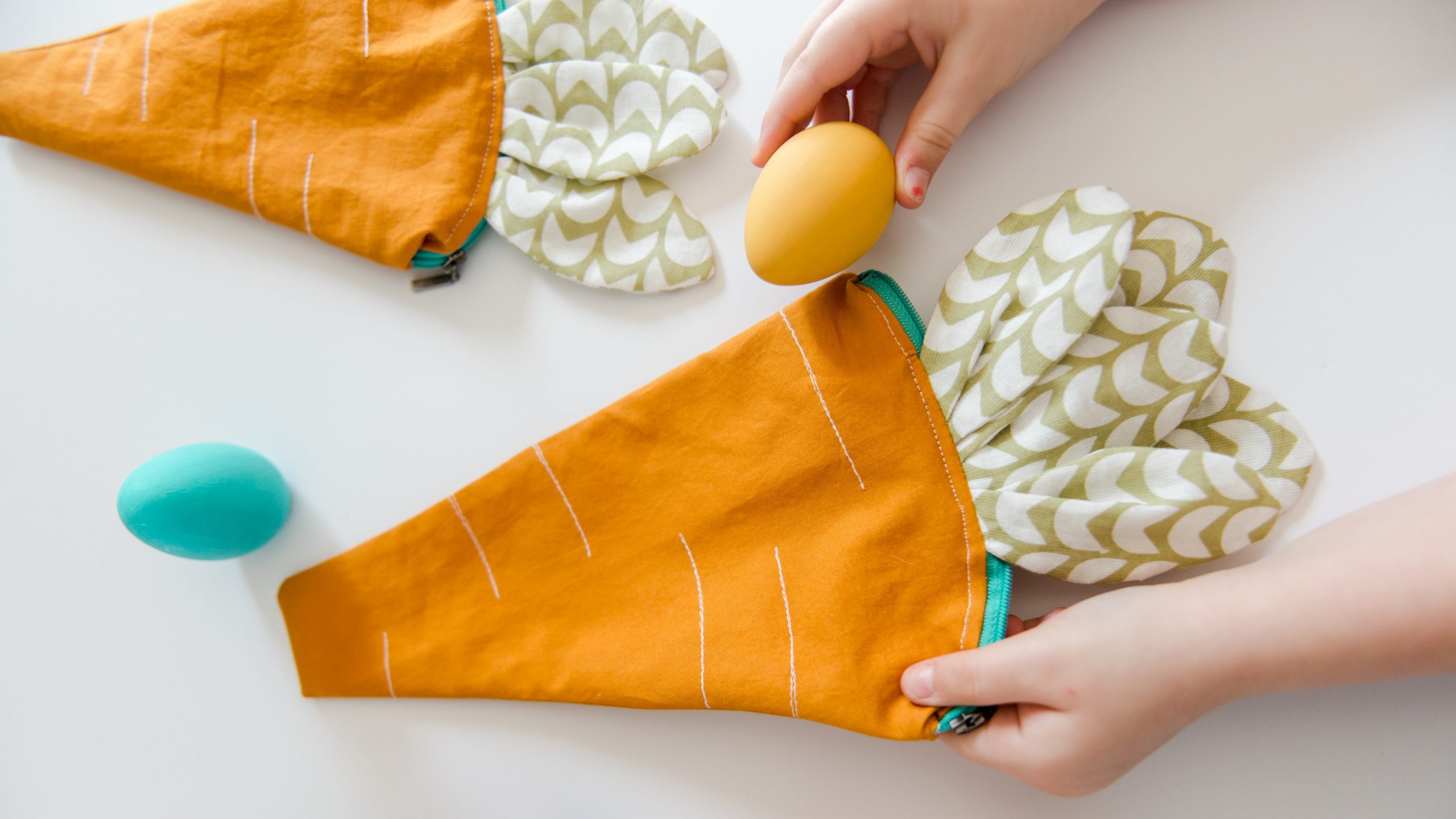 Zippered Pouch - Carrot