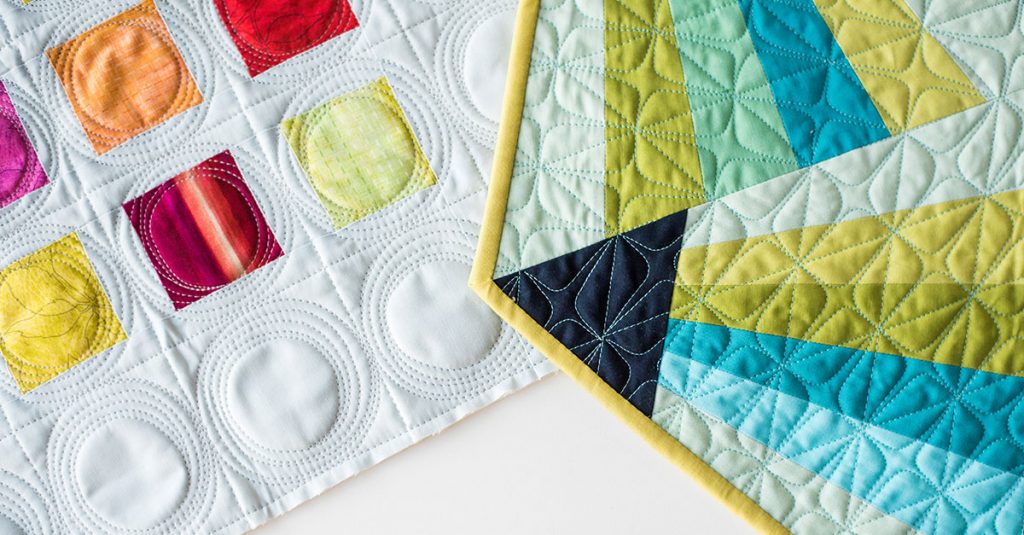 Colorful quilt corners