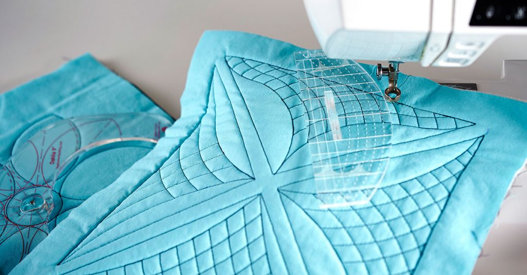 Sewing machine quilting