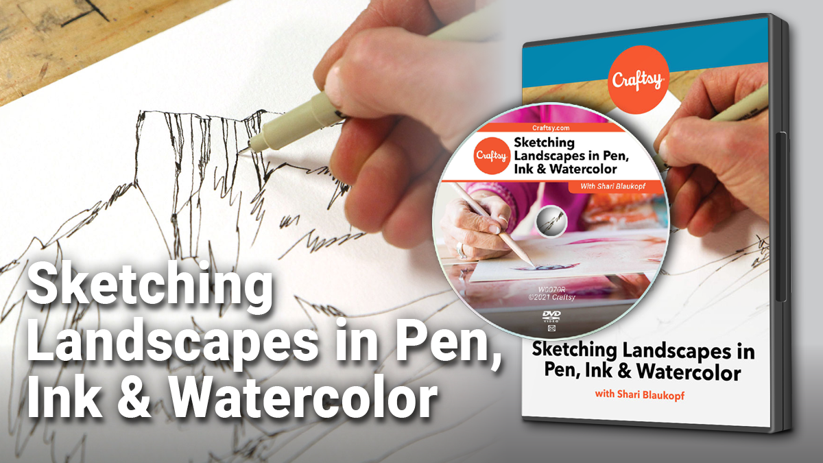 Sketching Landscapes in Pen Ink  Watercolor DVD  Streaming  Craftsy   wwwcraftsycom