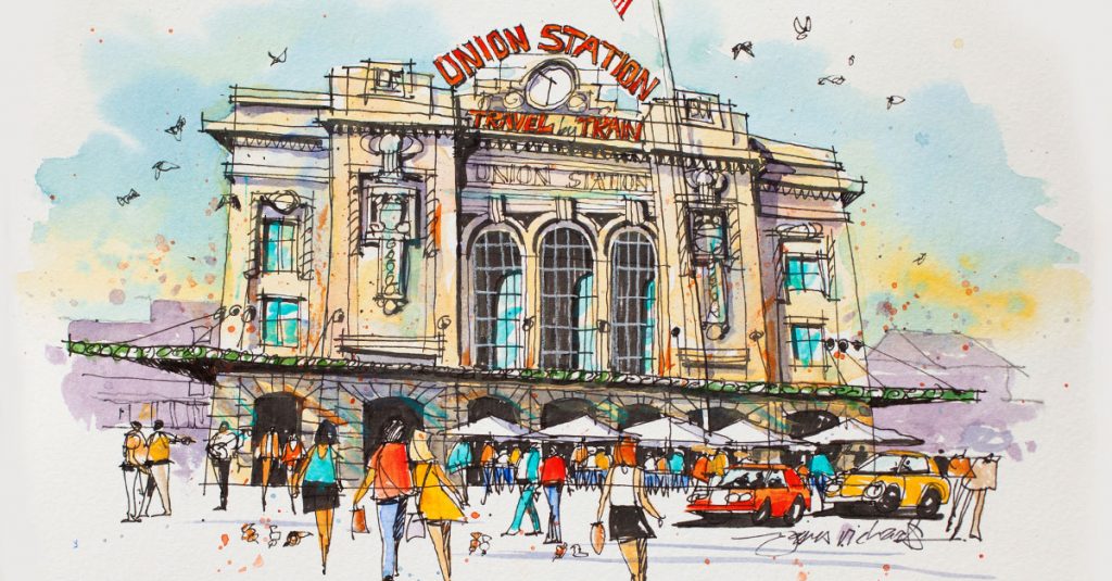 Sketch of Union Station