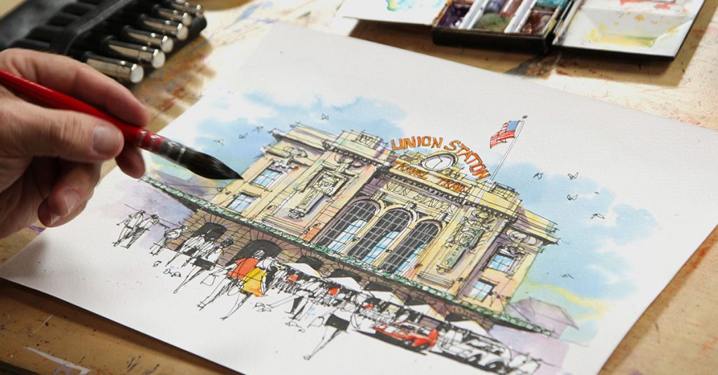 Sketching Union Station