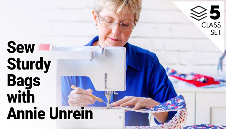 Sew Sturdy Bags with Annie Unrein 5-Class Setproduct featured image thumbnail.