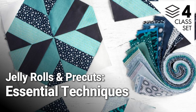 Jelly Rolls & Precuts: Essential Techniques 4-Class Setproduct featured image thumbnail.