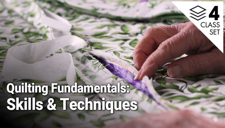 Quilting Fundamentals: Skills & Techniques 4-Class Setproduct featured image thumbnail.