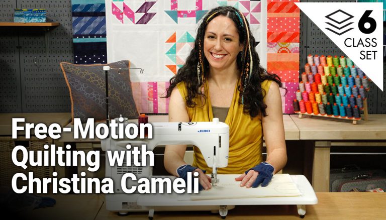 Free-Motion Quilting with Christina Cameli 6-Class Setproduct featured image thumbnail.
