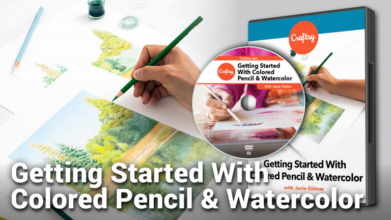 Getting Started With Colored Pencil & Watercolor (DVD + Streaming)product featured image thumbnail.