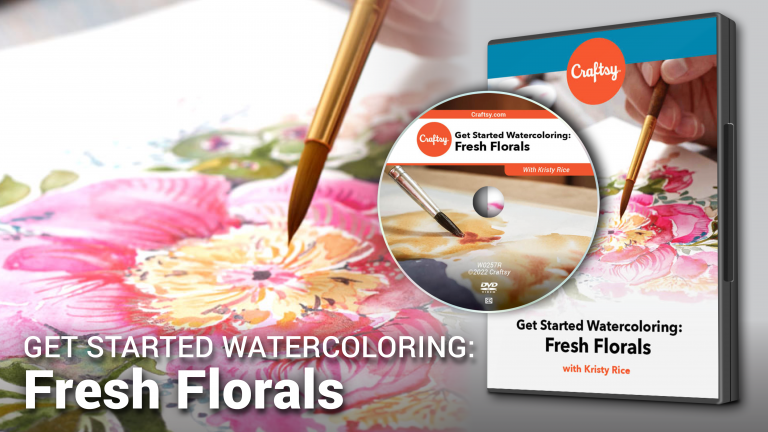 Get Started Watercoloring: Fresh Florals (DVD + Streaming)product featured image thumbnail.