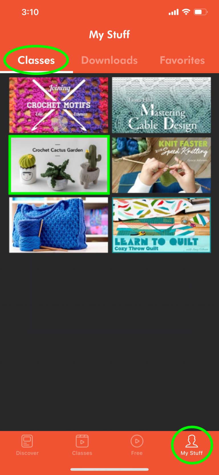 Craftsy App Howto/FAQs Craftsy