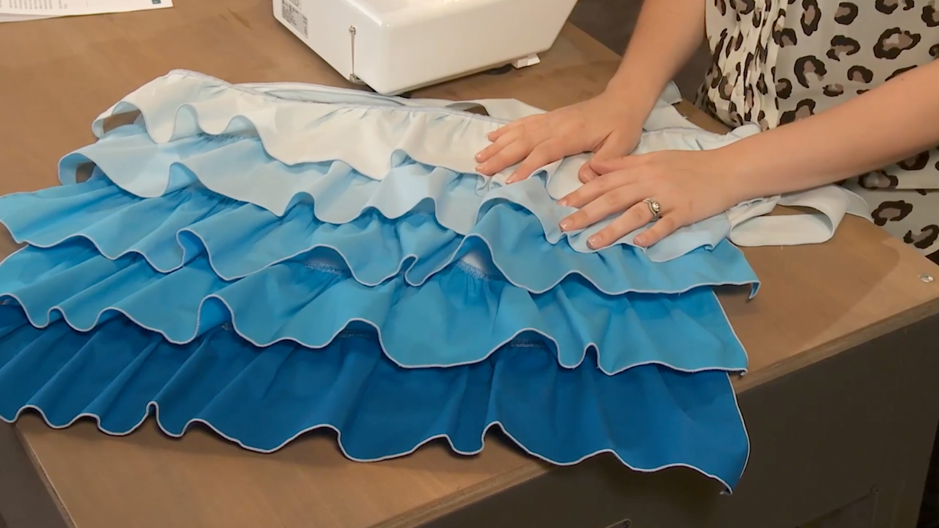 Serger Ombré Ruffled Apron | Amy Alanarticle featured image thumbnail.