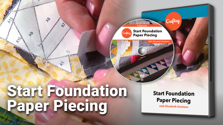 Start Foundation Paper Piecing (DVD + Streaming)product featured image thumbnail.