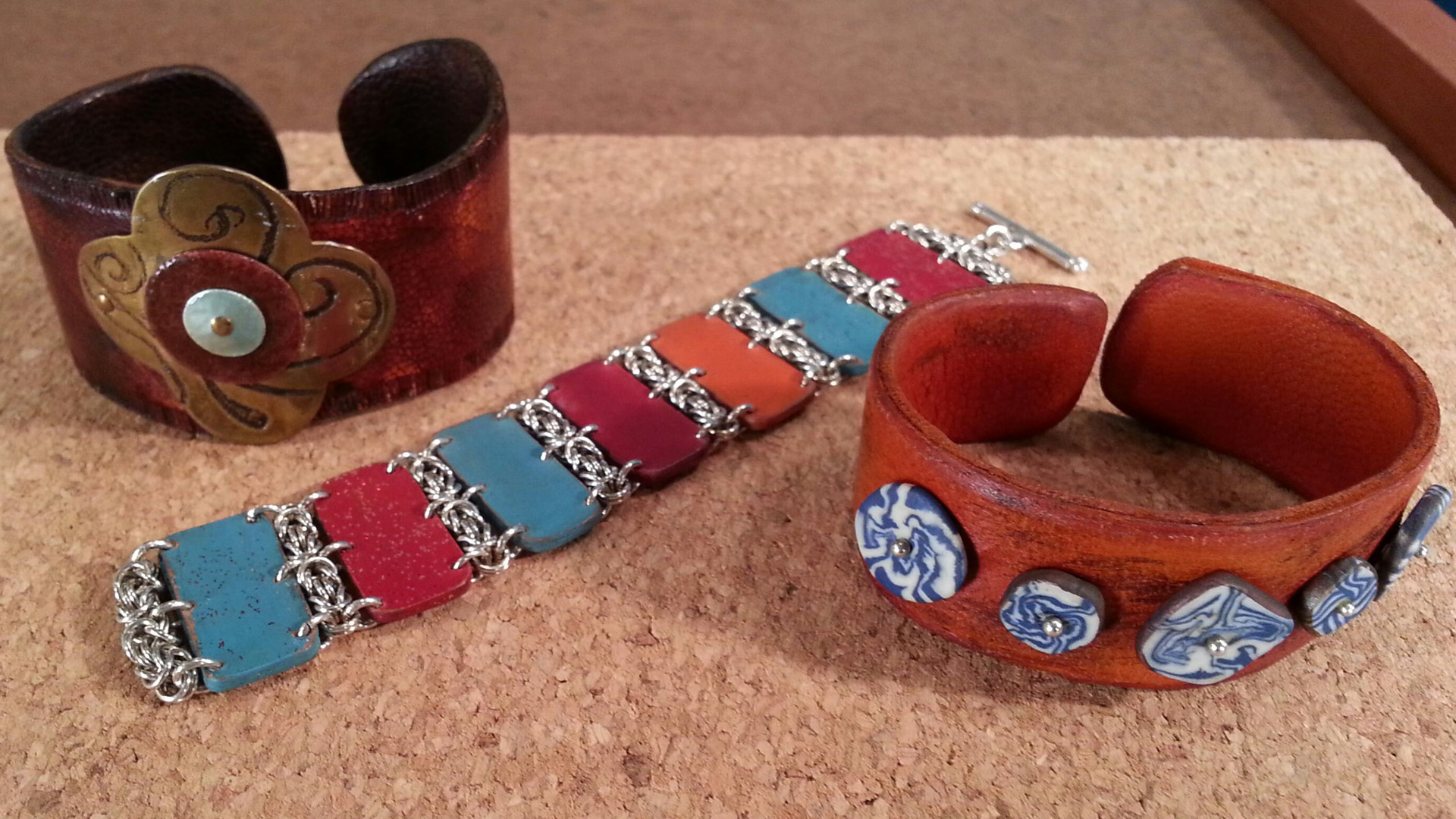 Leather and Chainmaille Jewelry