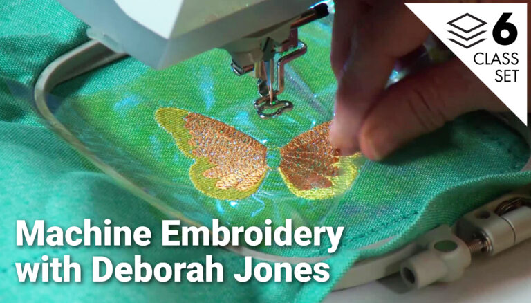 Machine Embroidery with Deborah Jones 6-Class Setproduct featured image thumbnail.