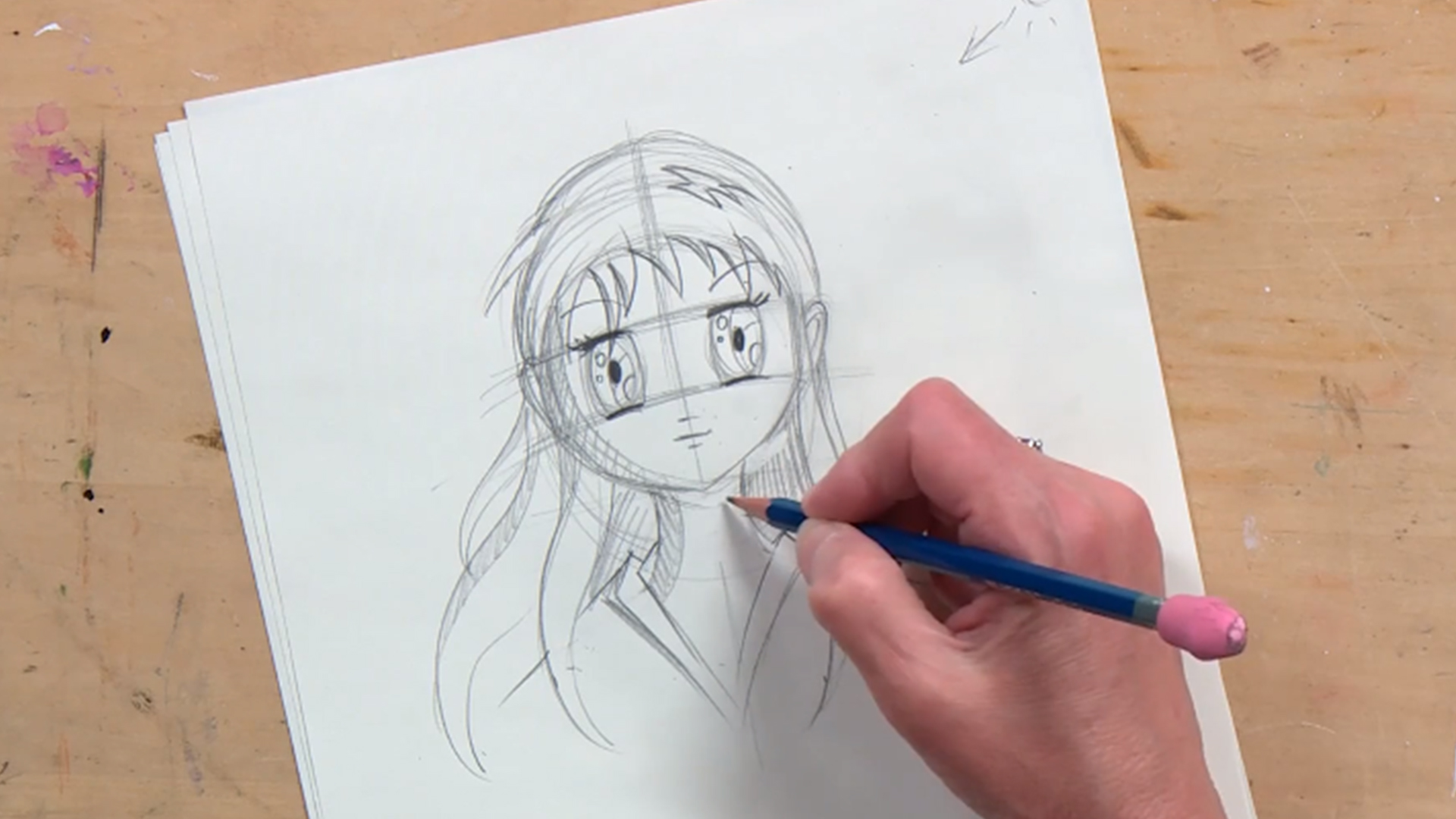 How to Draw an Anime Girl Face (Shojo) - FeltMagnet