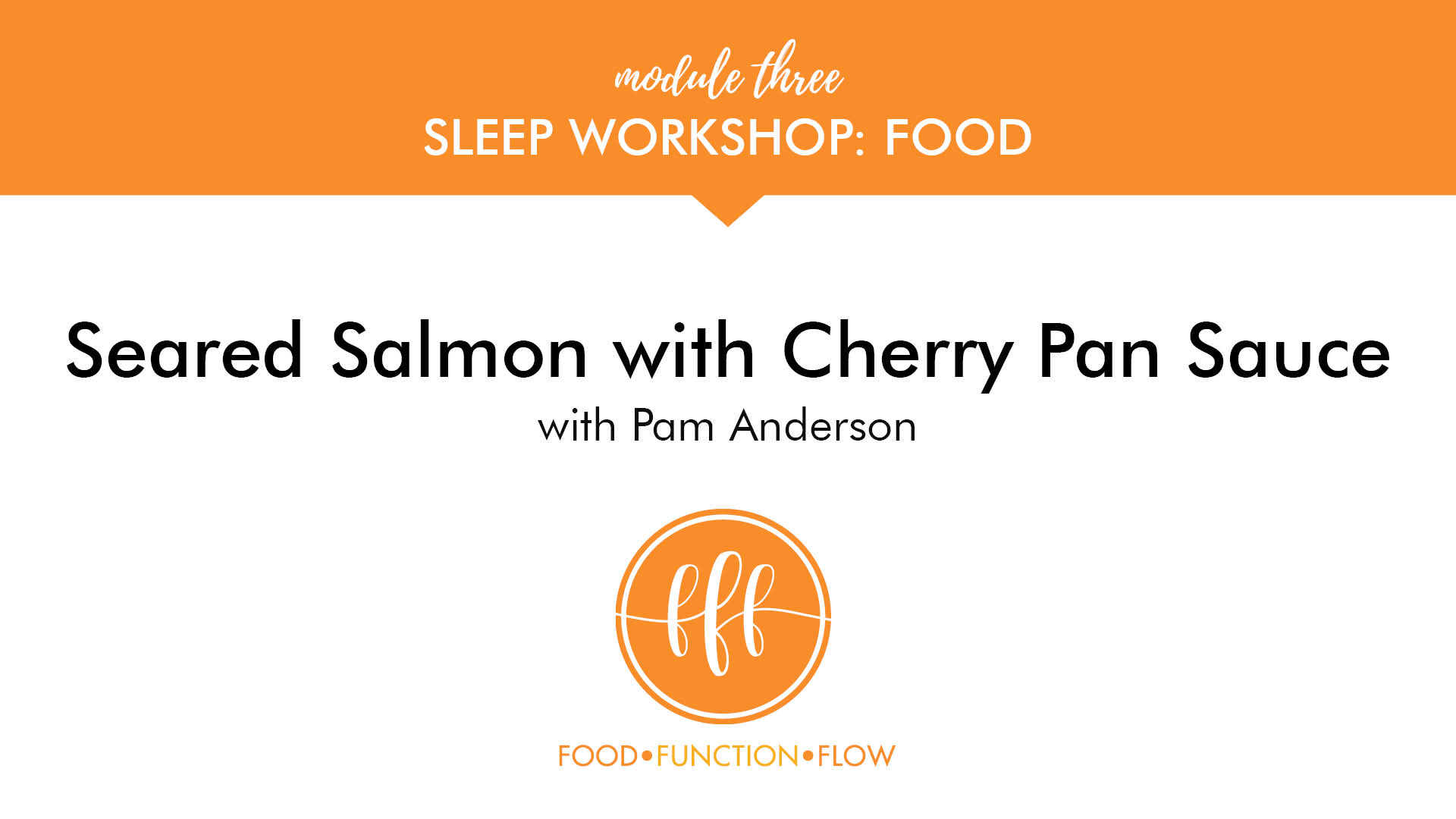 Seared Salmon with Cherry Pan Sauce