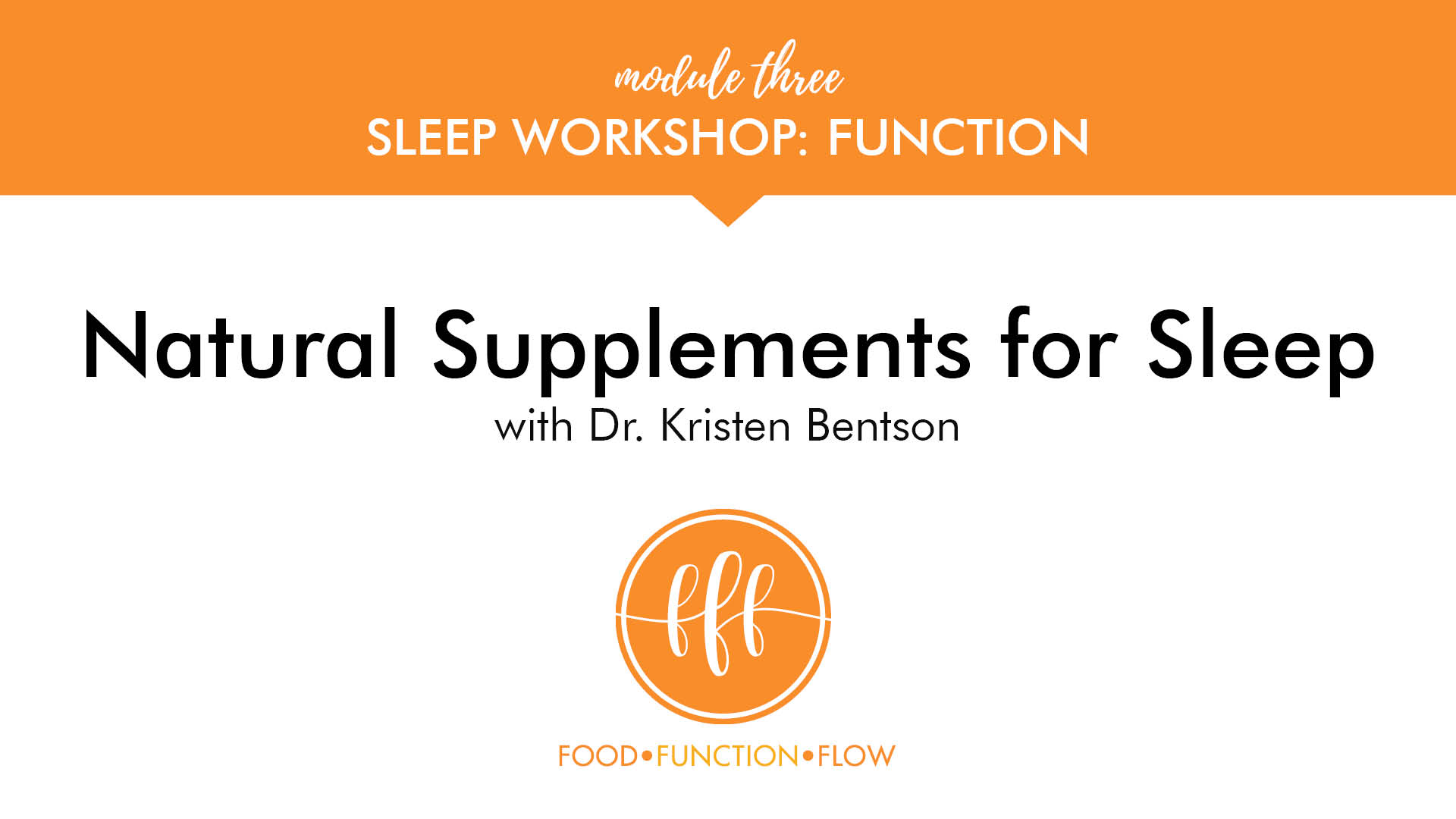 Natural Supplements for Sleep