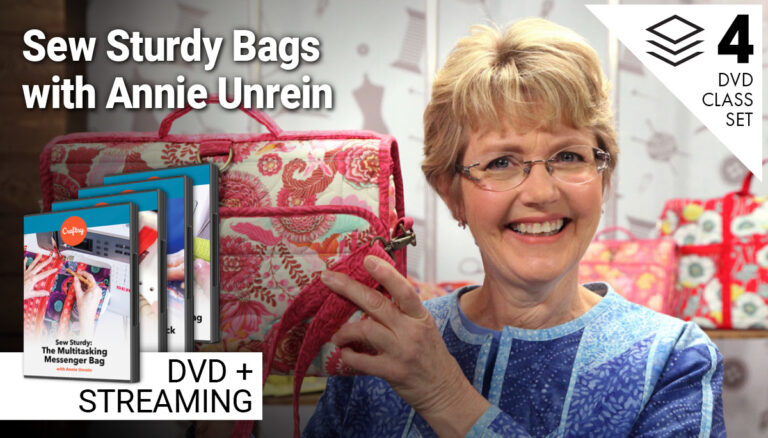 Sew Sturdy Bags with Annie Unrein 4-Class Set (DVD + Streaming)product featured image thumbnail.