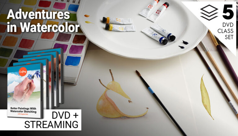 Adventures in Watercolor 5-Class Set (DVD + Streaming)product featured image thumbnail.