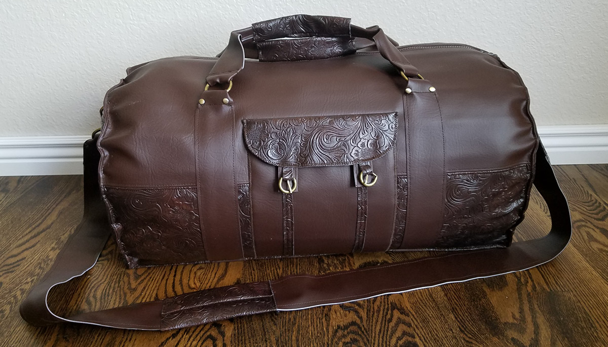 Faux Leather Duffle | Craftsy