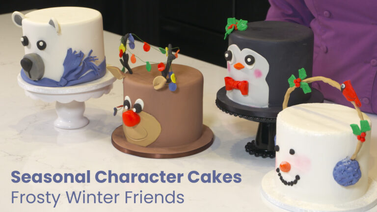 Seasonal Character Cakes – Frosty Winter Friendsproduct featured image thumbnail.