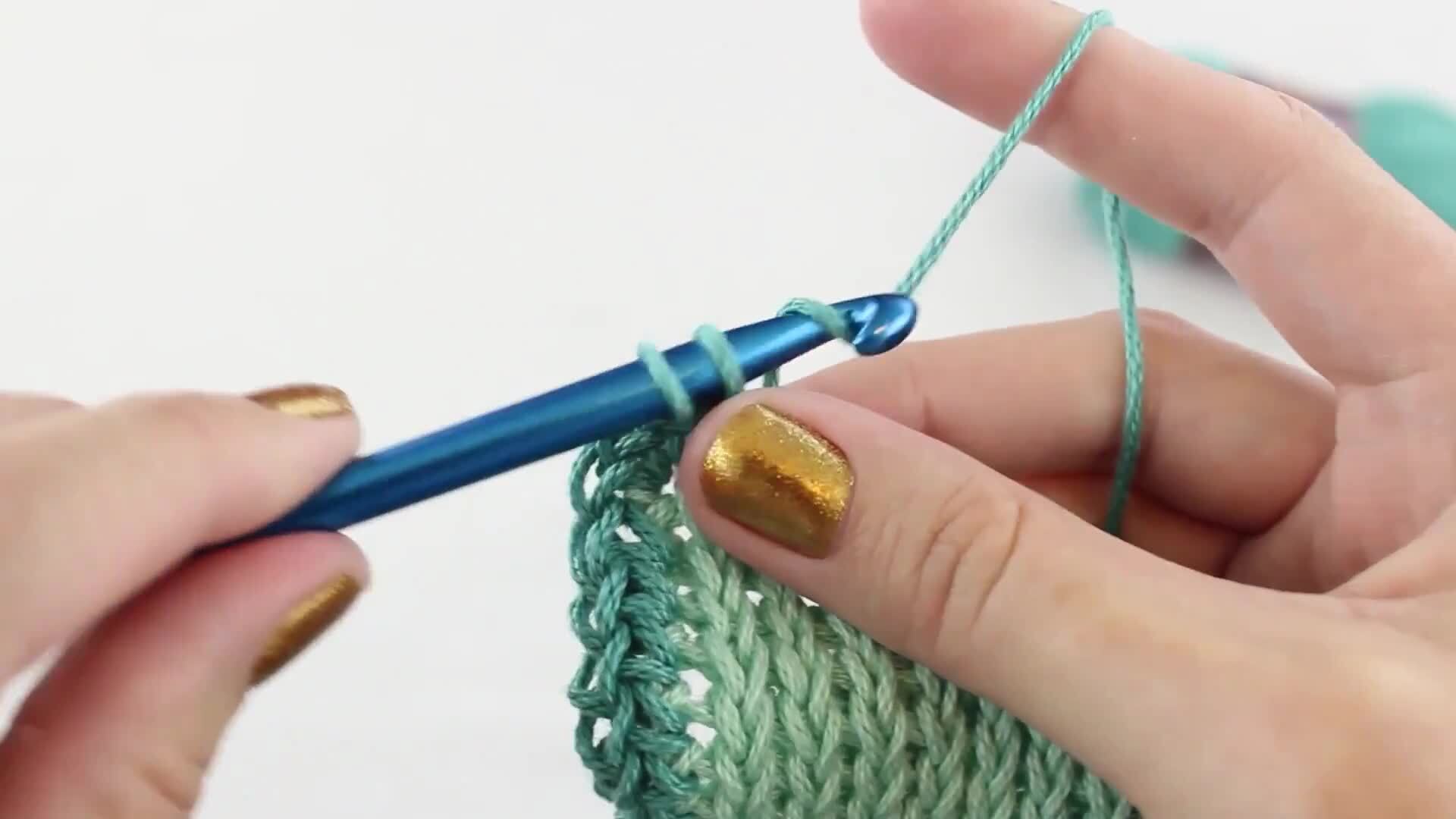 Tunisian Knit Stitch (Left-Handed)