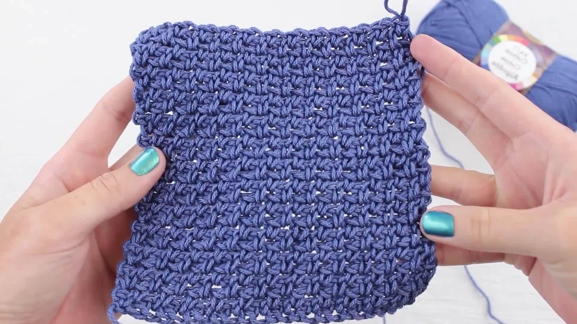 Linen or Moss Stitch (Left-Handed)
