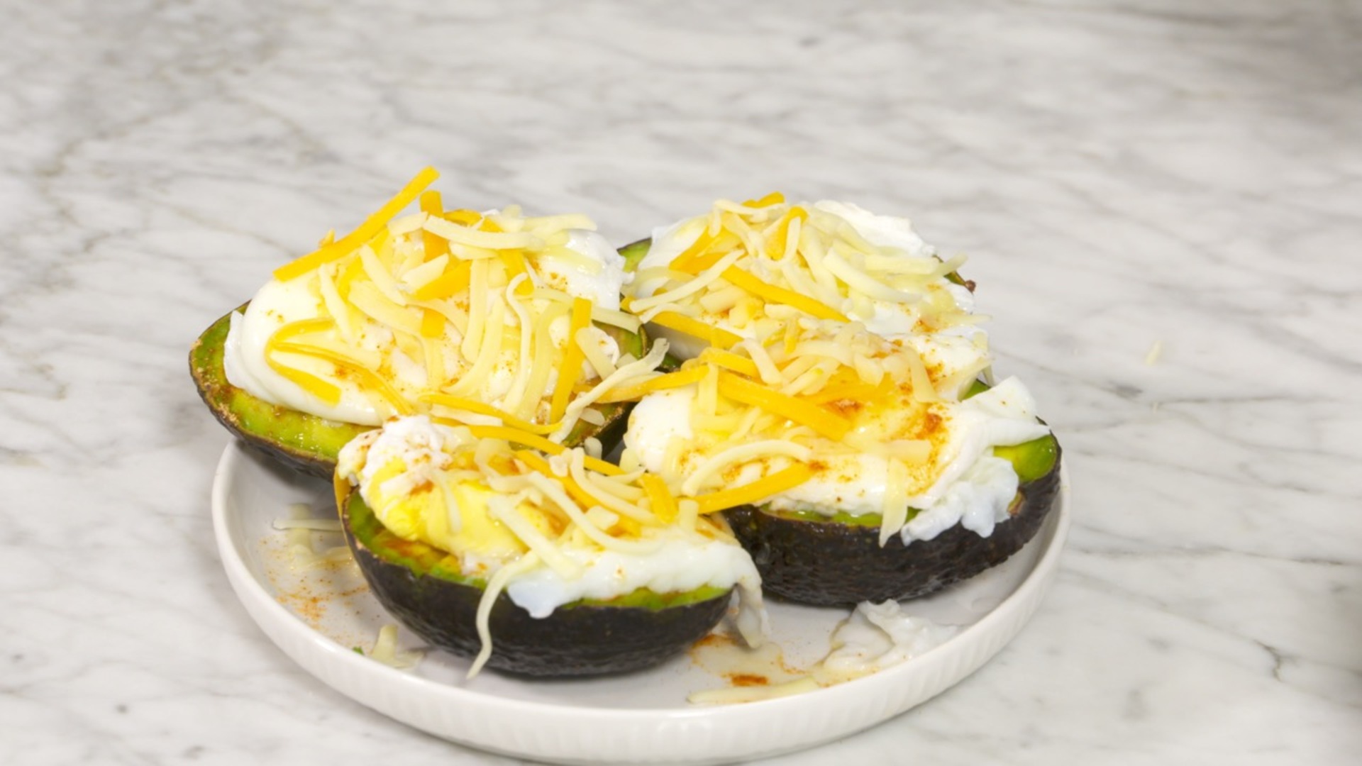 Grilled Avocado with Poached Egg