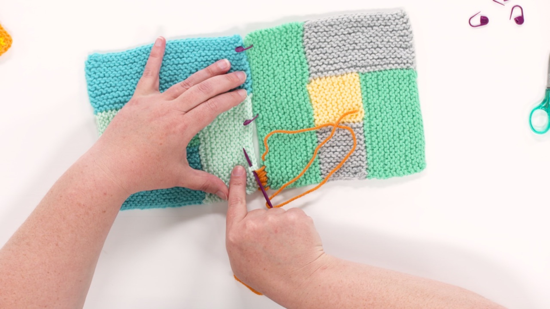 Session 6: Joining Squares with Mattress Stitch
