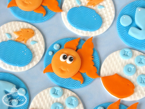 Goldfish Cake Toppers