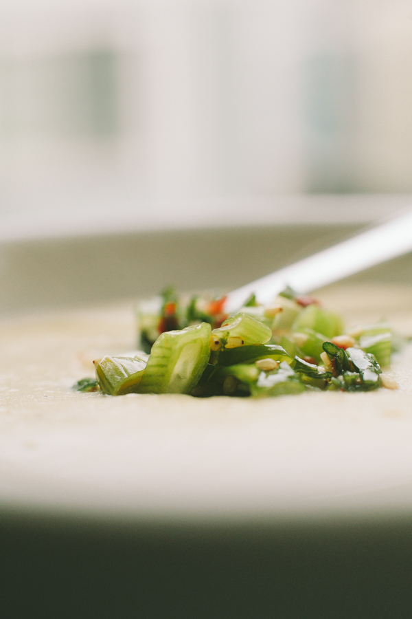 Vegetables on a Soup - Garnishing Soups