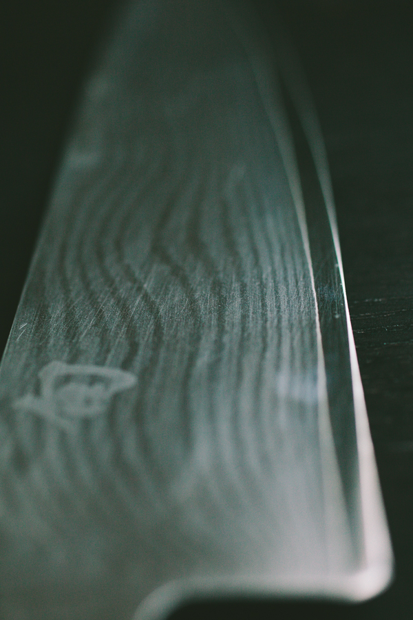 Close Up on Blade of a Chef's Knife