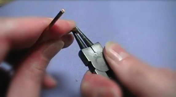Carefully Bending Wire with Pliers