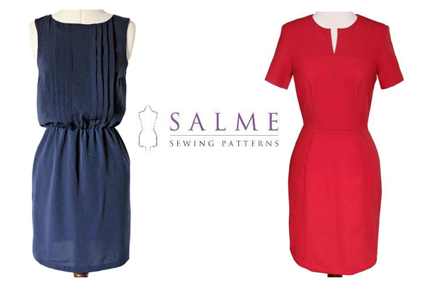 Salme Dresses - Patterns on www.craftsy.com