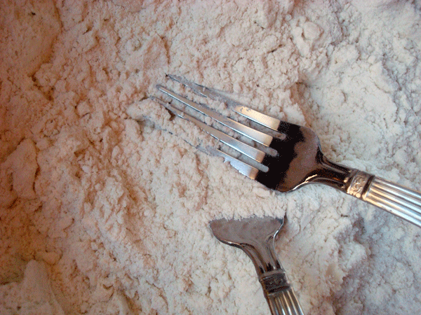 Using Forks to Sift the Flour