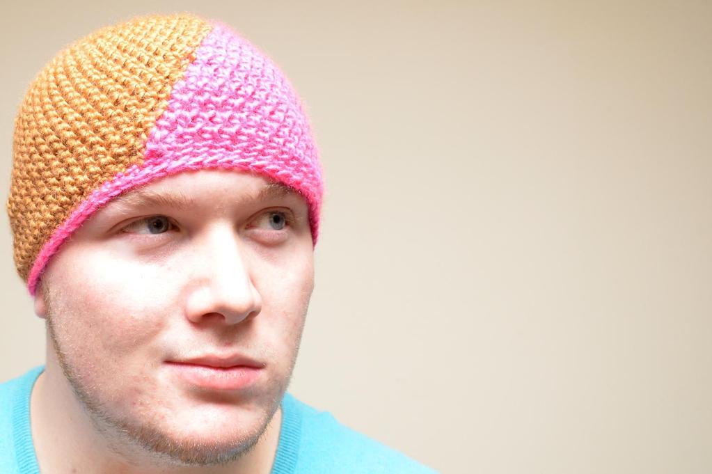 Virvel crochet intarsia hat
