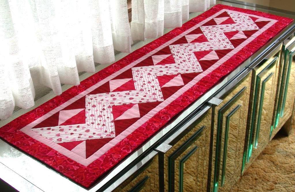 Quilted Valentine's Table Runner - Bluprint.com