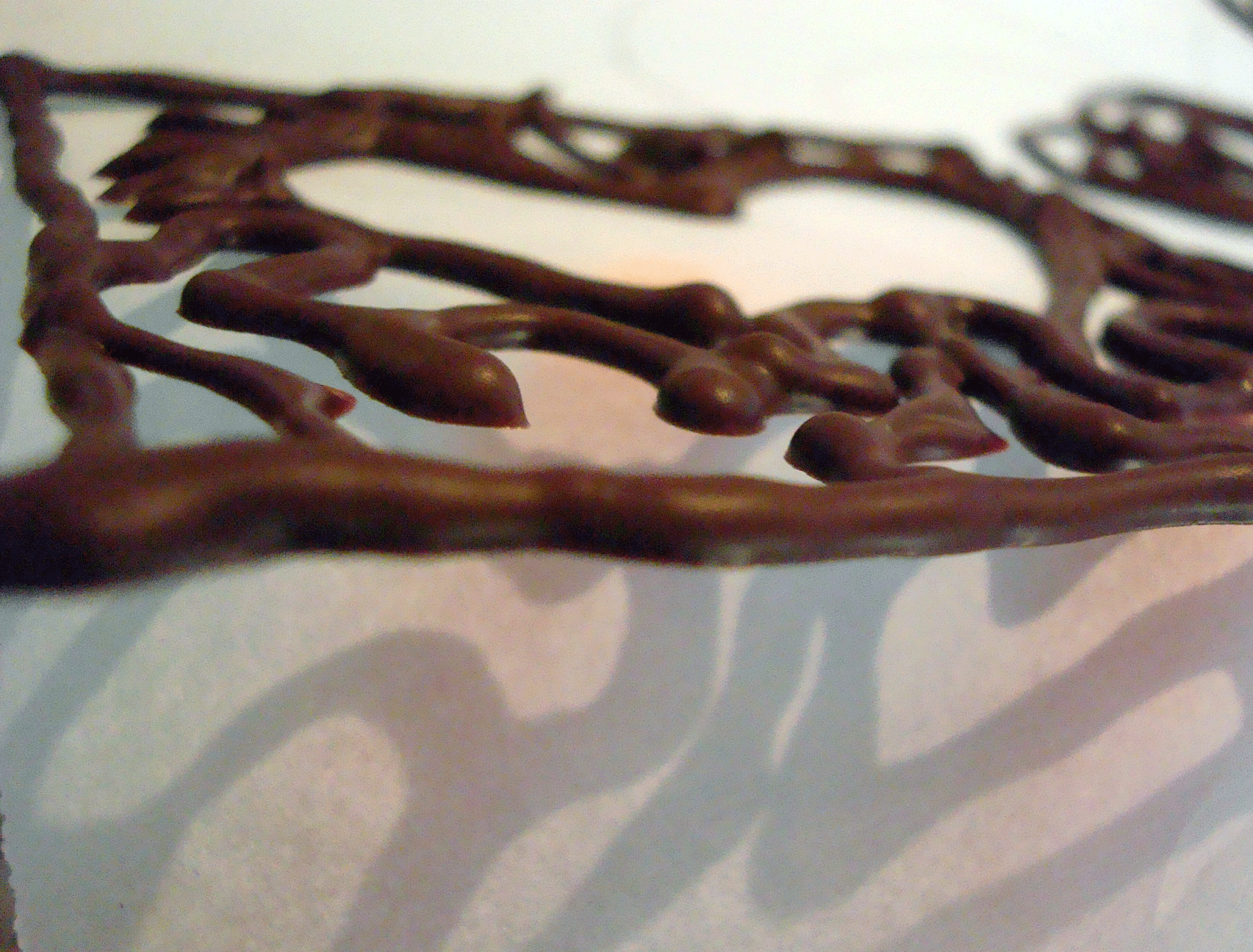 Cooling Chocolate on Paper