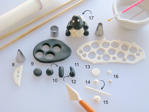 Step 7: Putting Together the Fondant Body