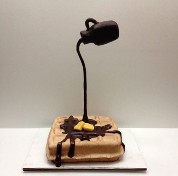 Gravity-Defying Waffle Cake