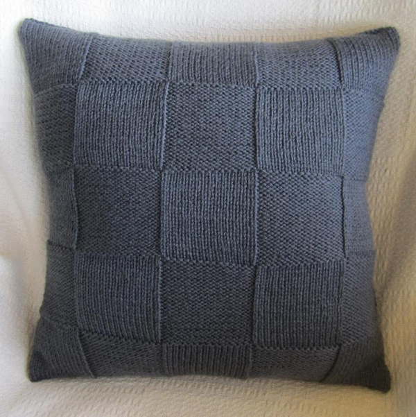 Trendy knit pillow with texture
