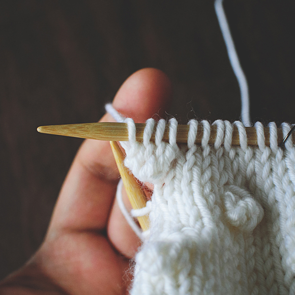 small bobble knitting