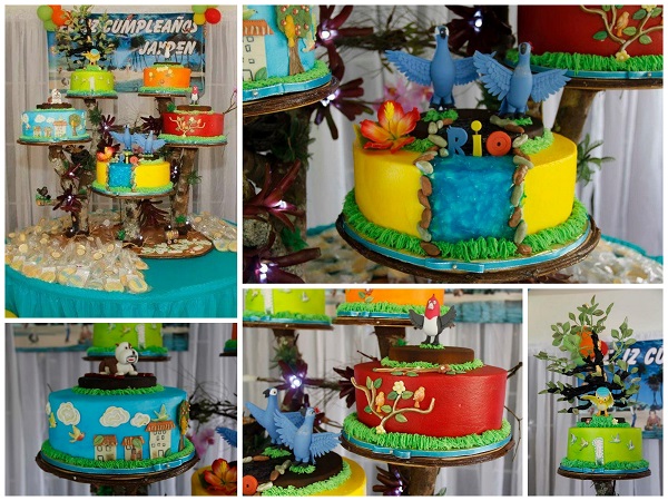 Rio-Themed Cake Tower - Bluprint 