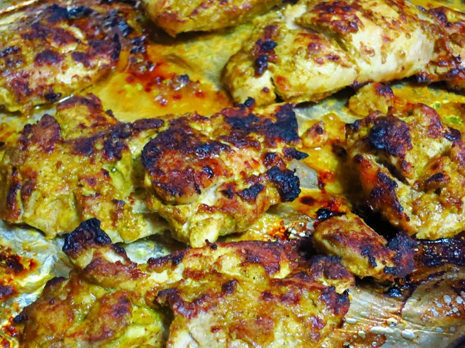 Broiled chicken for tikka masala