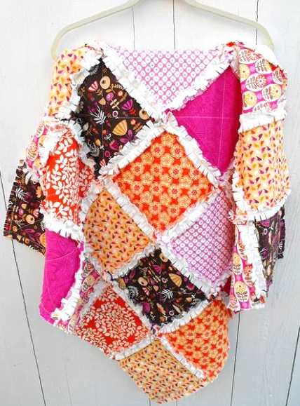 Colorful Rag Quilt 