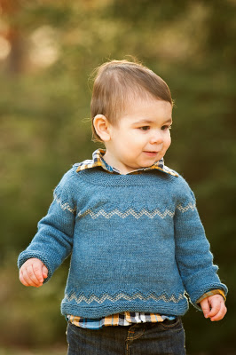 Little Boy in Blue Sweater