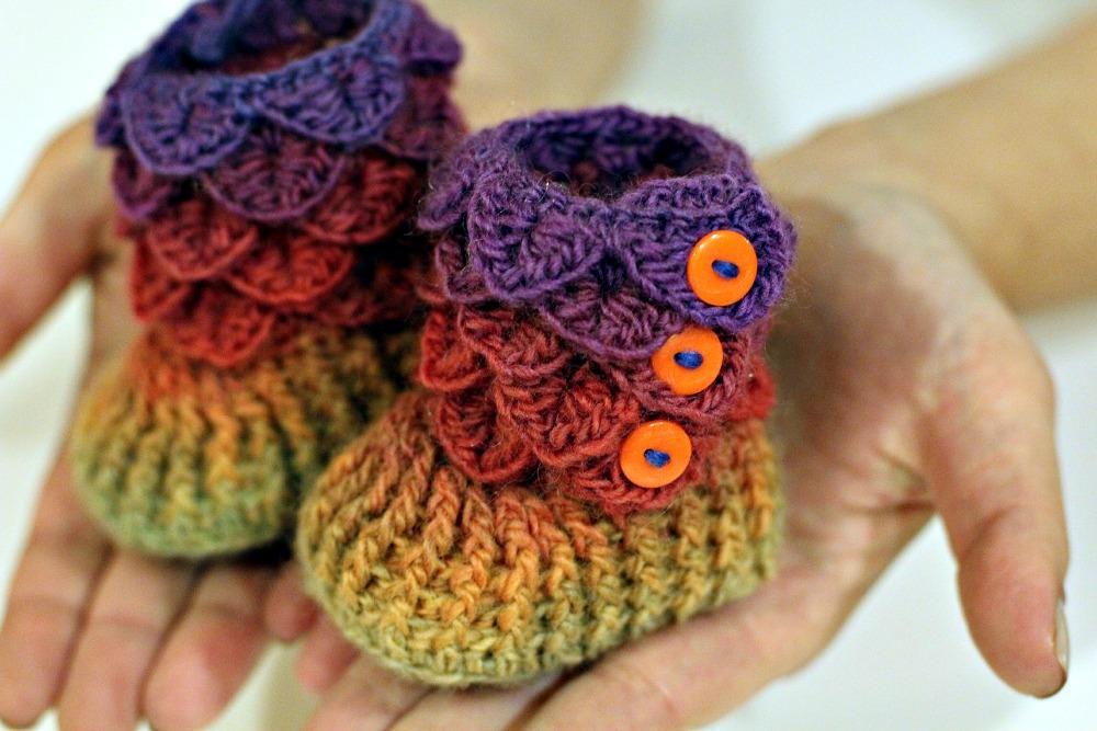 Darling Rainbow Baby Booties - Bluprint.com