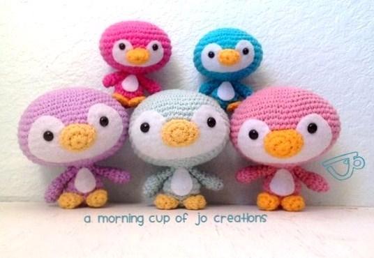 Crochet penguin family - Pattern on Craftsy.com