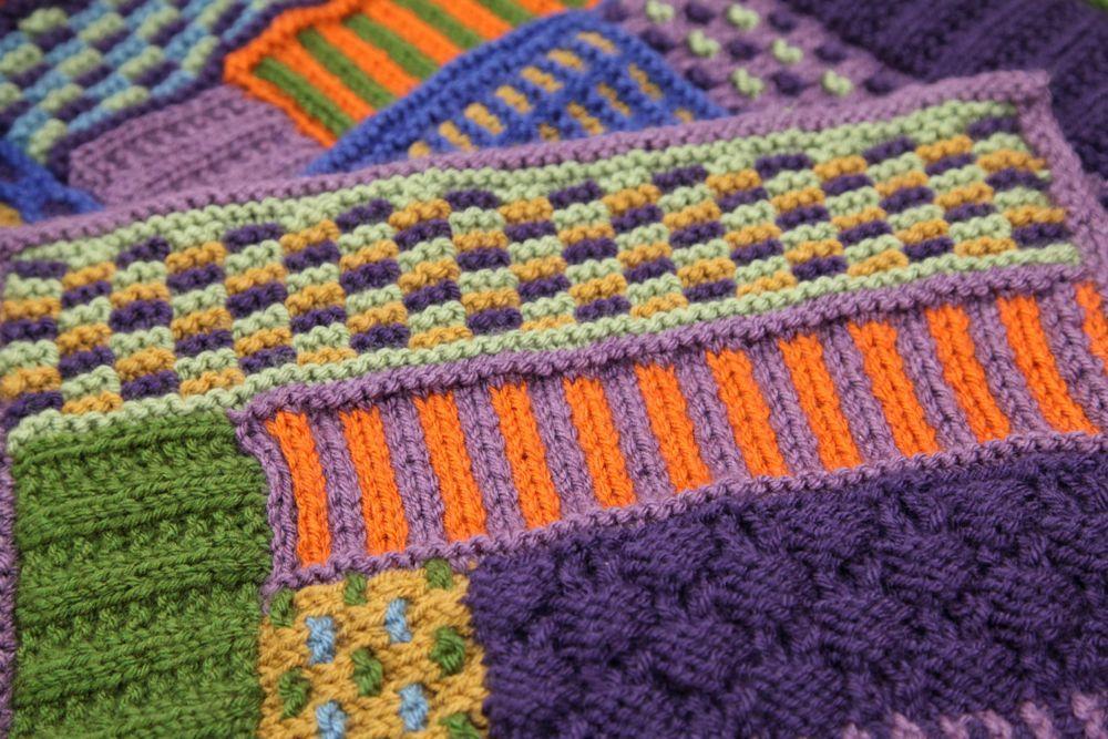 Slip stitch knit afghan on Bluprint.com